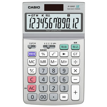 カシオ【CASIO】電卓 JF-120GT-N★【JF120GT】