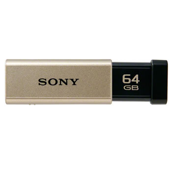 ソニー【ポケットビット】64GB USBメモリー USM64GT-N(ゴールド)★【USM64GT-N】