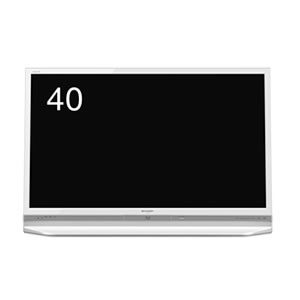 シャープ【AQUOS】40型デジタルフルハイビジョン液晶テレビ LC-40DR9-W（ホワイト）★【LC40DR9】