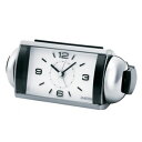 セイコー【SEIKO】RAIDEN(ライデン)目覚まし時計 銀色メタリック塗装 NR442S★【大音量ベル音アラーム】