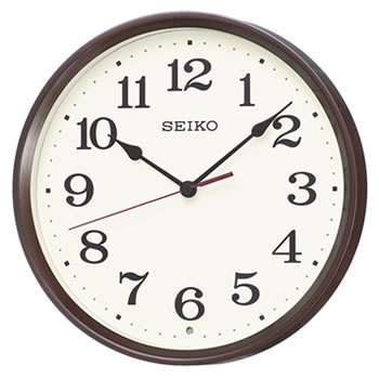 セイコー【SEIKO】電波掛け時計 KX223B(茶メタリック塗装)★【スタンダード】 セイコー【SEIKO】電波掛け時計 KX223B(茶メタリック塗装)★【スタンダード】