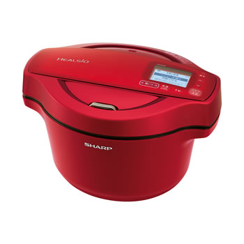 シャープ【SHARP】ヘルシオ ホットクック 水なし自動調理鍋 1.6L レッド KN-HW16F-R★【KNHW16FR】のサムネイル