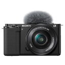 ソニー【SONY】ミラーレス一眼カメラ　VLOGCAM パワーズームレンズキット [ブラック]　ZV-E10L-B【ZVE10LB】