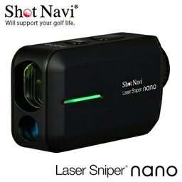 ショットナビ【テクタイト】レーザー距離計 レーザースナイパー・ナノ ブラック LS-NANO-B★【Shot Navi Laser Sniper nano ゴルフ】