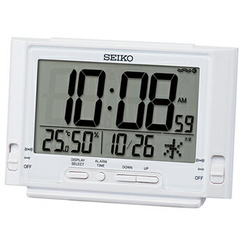 セイコー【SEIKO】電波目覚まし時計 白パール塗装 SQ320W★【温度・湿度表示付】 セイコー【SEIKO】電波目覚まし時計 白パール塗装 SQ320W★【温度・湿度表示付】