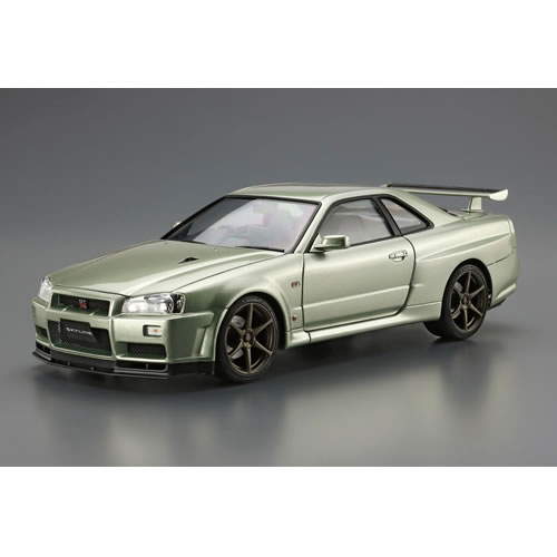 LifeStage Nana！楽天市場店のアオシマ【プラモデル】1／24 ニッサン BNR34 スカイラインGT-R V-spec Nur. ’02 H-4905083062753｜アングル2