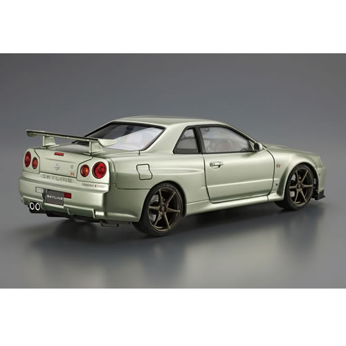 LifeStage Nana！楽天市場店のアオシマ【プラモデル】1／24 ニッサン BNR34 スカイラインGT-R V-spec Nur. ’02 H-4905083062753｜アングル3