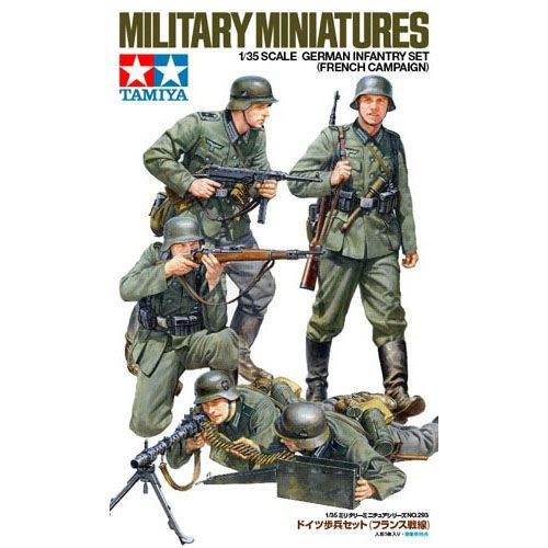 タミヤ【プラモデル】1／35 ミリタリーミニチュアシリーズ No.293 ドイツ歩兵セット（フランス戦線） H-4950344352937