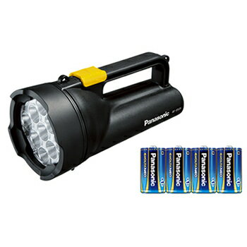 パナソニック【Panasonic】乾電池エボルタNEO付き ワイドパワーLED強力ライト BF-BS05N-K★【単1乾電池×4 防災 防水 懐中電灯】