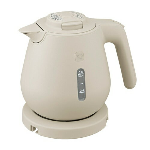 【ZOJIRUSHI】CK-DH08-CA 象印 0.8L 電気ケトル ベージュ 800ml 600W 【ホテル・旅館の客室にピッタリの0.8L・600W】