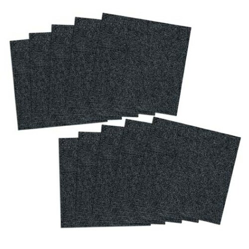 【ペット用品】KH-99-DGY SANKO おくだけ吸着 撥水タイルマット45×45cm 10枚入 ダークグレー 絨毯タイプ（表面：ループ状） 【厚み4mm 床暖房対応】