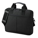 【撒水加工】BAG-INB5N2 サンワサプライ PCインナーバッグ（11.6型ワイド・ブラック） 小物ポケット ショルダーベルト付き 【キャリーサポーター付】