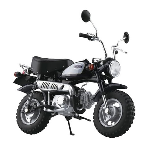 【単車プラモデル】H-4905083111680 アオシマ 1／12 スカイネット 完成品バイク Honda モンキー キャンディインペリアルブルー 【全長約115mm】