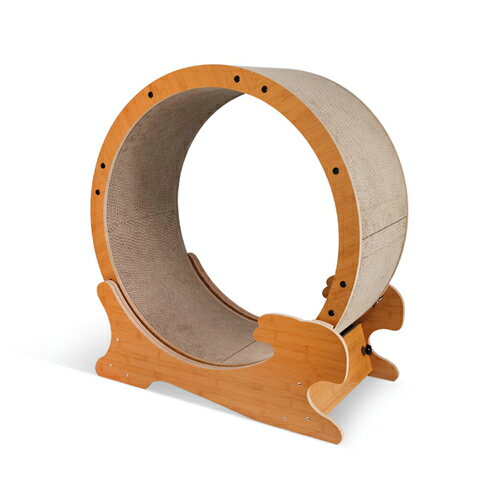 【ペット用品】P-4981528611083 ペットプロジャパン HappyDays キャットランニングマシン M 運動不足解消キャットホイール ルームランナー 爪とぎ付き 【PetPro】