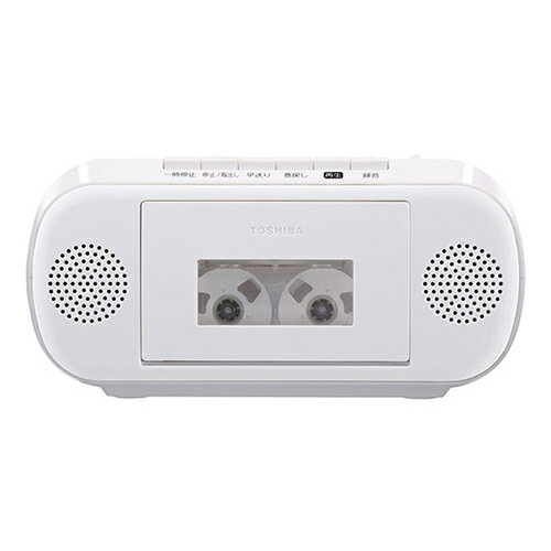 【TOSHIBA】TY-CDM2-W 東芝 CDラジオカセットレコーダー ホワイト ミニサイズCDラジカセ 【スリープタイマーつき】