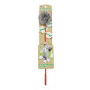【ペット用品】P-4981528611274 ペットプロジャパン PetPro ねこがくれ スティック猫じゃらし ふわふわボール 【猫用玩具 ペット用おもちゃ】(4)