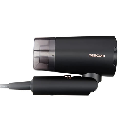 【TESCOM】TD565A-K テスコム マイナスイオン ヘアドライヤー ブラック 海外対応 【コンパクトサイズ】