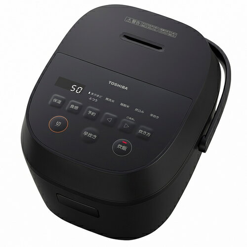 【TOSHIBA】RC-10AMX-K 東芝 マイコンジャー炊飯器 5.5合炊き ブラック しゃもじ・計量カップ付き 【銅色コート釜】