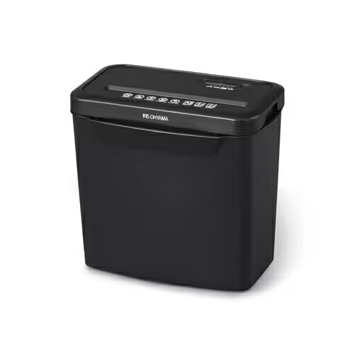 【IRIS】P5GCX2 アイリスオーヤマ パーソナルシュレッダー ブラック クロスカット A4サイズ対応 ホチキ..