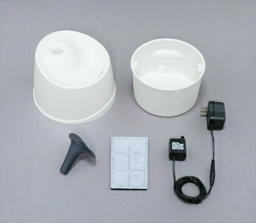 アイリスオーヤマ【ペット用品】 ペット用自動給水機 ホワイト／クリア I-4967576374545