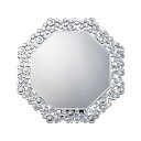 【完成品】KU4954877810162 クロシオ 八角ミラー クリスタル DS-006 ※メーカー直送・代引き不可 【インテリア家具・壁掛けミラー・卓上ミラー・鏡】
