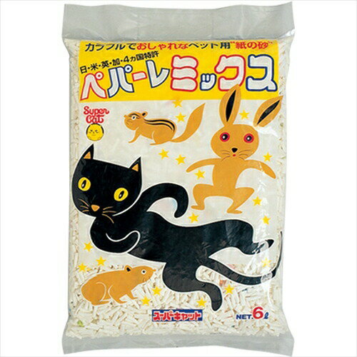 【要エントリー最大P15倍！9日20:00～16日1:59まで】スーパーキャット【ペット用品】 スーパーキャット　ペパーレミックス　6L P-49736..