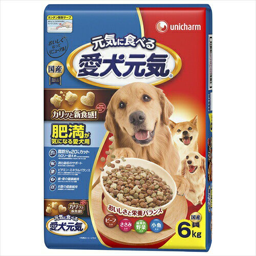 ユニ・チャーム【ペット用品】 愛犬元気　肥満が気になる愛犬用6．0kg P-4520699659328【ユニチャーム】