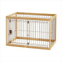 リッチェル【ペット用品】 木製ペットサークル90−60ナチュラル P-4973655592533