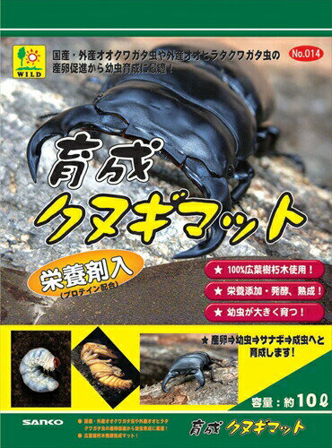 【要エントリー最大P15倍！9日20:00～16日1:59まで】三晃商会【ペット用品】 三晃　育成クヌギマット　10L P-4976285001406★【14】