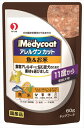 【ペット用品】P-4902418834177 ペットライン メディコート アレルゲンカット パウチ 魚&お米 11歳から 老齢犬用 60g 【ACP-4】
