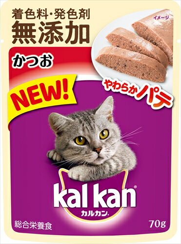 【ペット用品】P-4902397868316 マースジャパンリミテッド カルカン パウチ やわらかパテ かつお 70g 【KKM2】