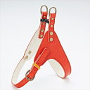 【ペット用品】P-4903588575570 ペティオ ADD.MATE営業部 アンティークレザースタイルハーネス SS レッド 【A57557】(4)