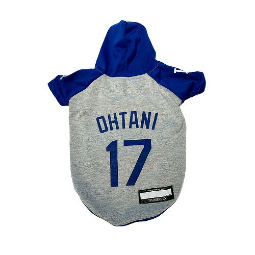 【ペット用品】P-0849790203983 ファンタジーワールド MLB公式 ドジャース 大谷翔平選手モデル ユニフォーム パーカー S-Mサイズ 【ペット用野球ウェア】