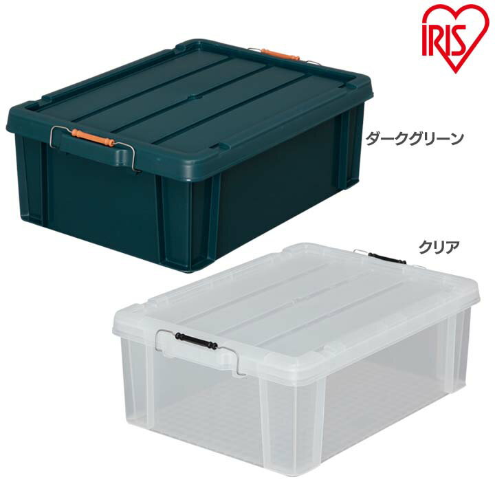バックルコンテナ BLR-43 ダークグリーン・クリア アイリスオーヤマ