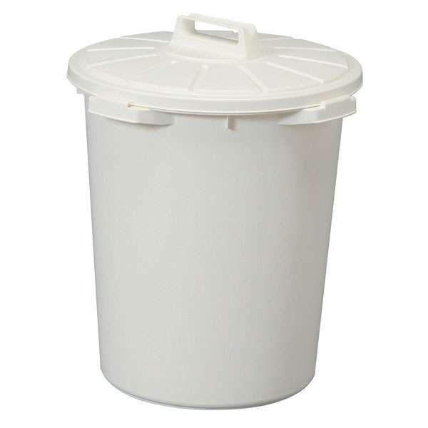 樂天商城 - 【ゴミ箱】 丸型ペールMA-45ホワイト アイリスオーヤマ