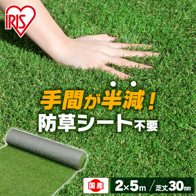 人工芝 リアル防草人工芝 2m×5m【10平米】 RP-3025 送料無料 人工芝 2m×5m 国産 雑草対策 人工芝生 芝生 アイリスオーヤマ 人工芝マット 芝生マット アイリスソーコー 【D】