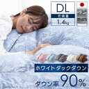 羽毛掛け布団 ホワイトダックダウン WDD90%1.4kg 無地 ダブル 送料無料 掛け布団 掛布団 羽毛布団 羽毛 布団 ホワイトダックダウン ダウン ダブル 暖かい ふんわり おしゃれ 無地 D ベージュ ブラウン ペイズリーピンク ペイズリーブルー グレー【D】