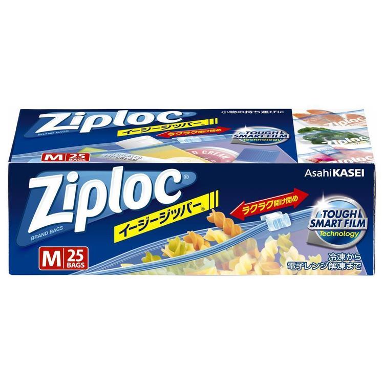 乐天商城 - ≪期間限定！10％OFF★≫キッチン 消耗品 保存バック ジップロック イージージッパーM 25枚ジップロック じっぷろっく ziploc イージージッパー 簡単 素早い ジッパーバッグ 冷凍 旅行 アウトドア[2606SE]