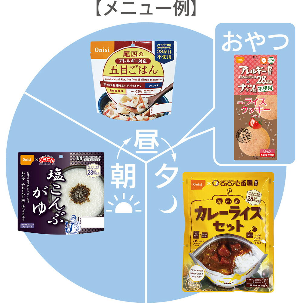 非常食 尾西食品 非常食セット 2人 1日分 ご飯 アルファ米 保存水 ライスクッキー カレーライスセット 保存食 尾西 防災食 常温 長期保存 防災グッズ 防災 食品 災害 備蓄 食料 防災用品 長期保存食 ギフトボックス *
