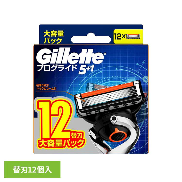 ジレットプログライド 5+1 マニュアル 替刃大容量パック12コ入　すべてのプログライド、フュージョン、スキンガードのホルダーで使用できます。※リニューアルに伴い、パッケージ・内容等予告なく変更する場合がございます。予めご了承ください。●商品サイズ（cm）幅約9.5×奥行約4×高さ約11.1●商品重量約0.099kg●材質替刃12個入（検索用：髭剃り ひげそり ヒゲソリ かみそり カミソリ T字 ひげ ヒゲ 剃刀 替刃 4987176033031）最強翌日配送対象商品に関するご案内 最強翌日配送対象商品・対象地域に該当する場合は最強翌日配送マークがご注文カゴ近くに表示されます。 最強翌日配送可能なお支払方法は【クレジットカード、代金引換、全額ポイント支払い】のみとなります。 下記の場合は最強翌日配送対象外となります。 ・15点以上ご購入いただいた場合 ・時間指定がある場合 ・ご注文時備考欄にご記入がある場合 ・決済処理にお時間を頂戴する場合 ・郵便番号や住所に誤りがある場合 ・最強翌日配送対象外の商品とご一緒にご注文いただいた場合 ・お届け先住所文字数が40文字以上の場合