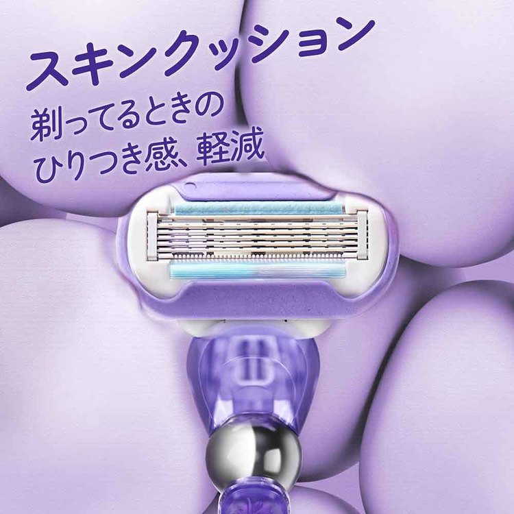 miuiのヴィーナス艶すべ肌ホルダー GilletteVenus シェービング カミソリ シェーバー ひげそり ジレット Gillette 替え刃 venus ヴィーナス Gillette｜アングル2