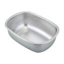 【洗い桶 ステンレス】 ステンレス製の小判型洗い桶 足付【食器 シンクまわり】 下村企販 30248 【SK】(3)