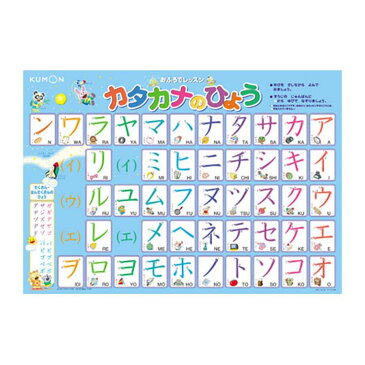 くもん おふろでレッスン カタカナのひょう カタカナ ポスター 勉強 知育玩具 カタカナ勉強 カタカナ知育玩具 ポスター勉強 勉強カタカナ 知育玩具カタカナ 勉強ポスター くもん 【TC】