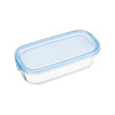 Iwakiパック&レンジ 500ml アクアブルー KBT2346BLN食品保存容器 収納 透明 電子レンジ AGCテクノガラス