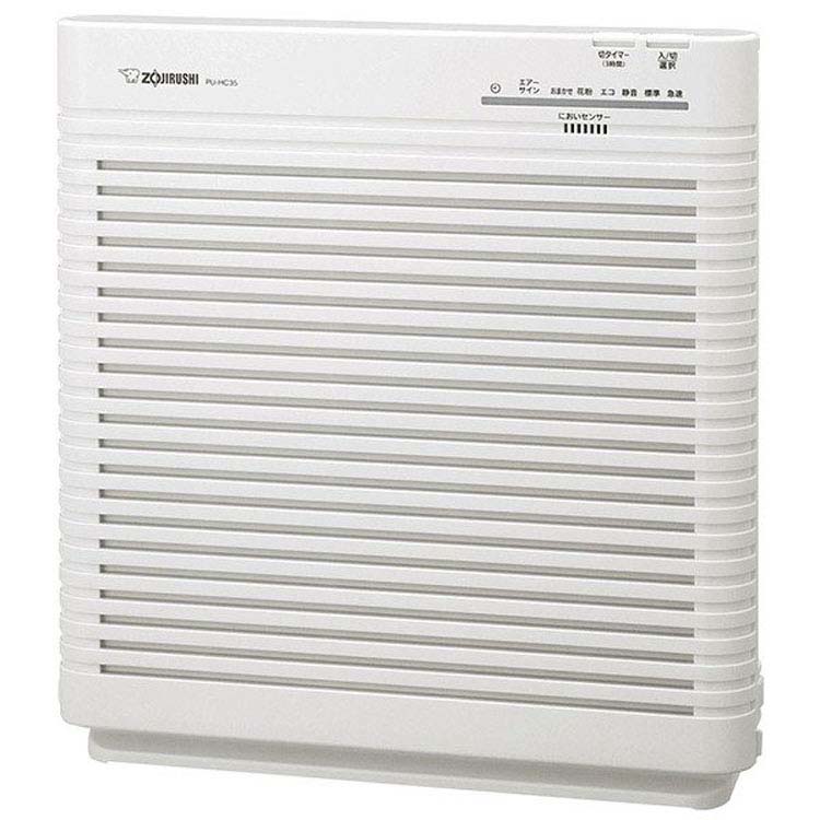 空気清浄機 ホワイト PU-HC35-WA空気清浄器 花粉モード コンパクト シンプル 空調家電 季節家電 ZOJIRUSHI 象印