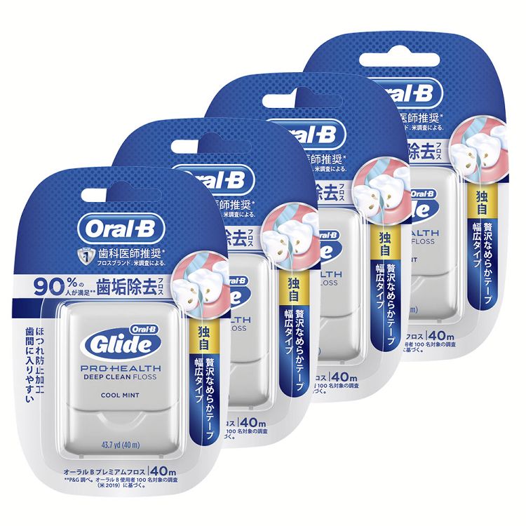 【4個】 オーラルB プレミアムデンタルフロス 40mオーラルB 歯間ブラシ 歯科医師推奨 フロス 歯垢除去 デンタルフロス P&G