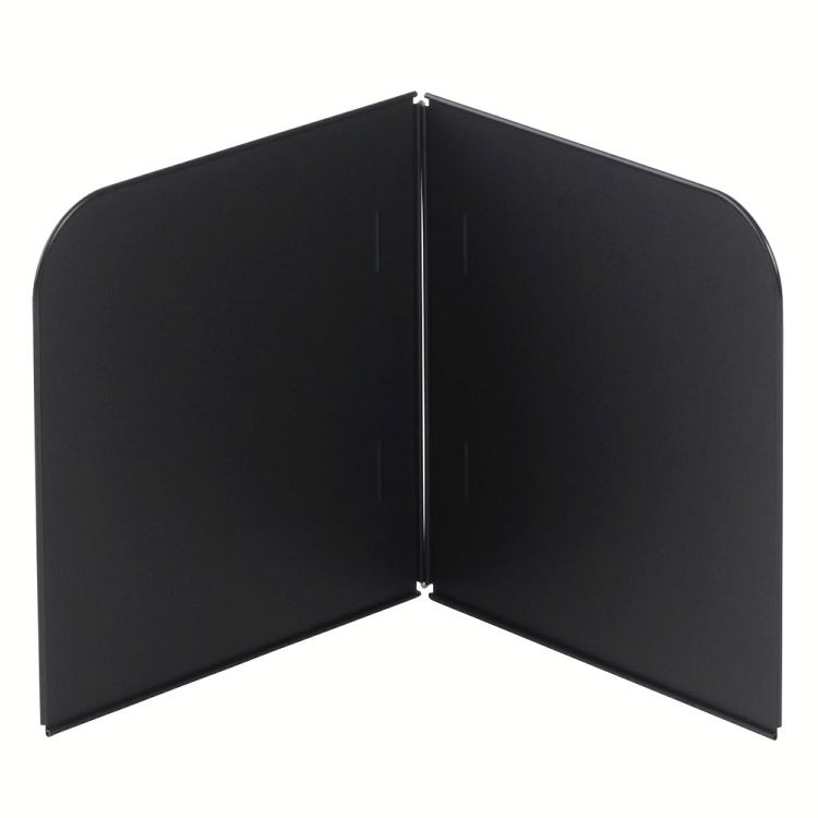 パタンとたためるレンジガード ブラック 44060油ハネ ガード コンロ レンジ キッチン 調理 IH 油汚れ フッ素 折りたたみ 【B】