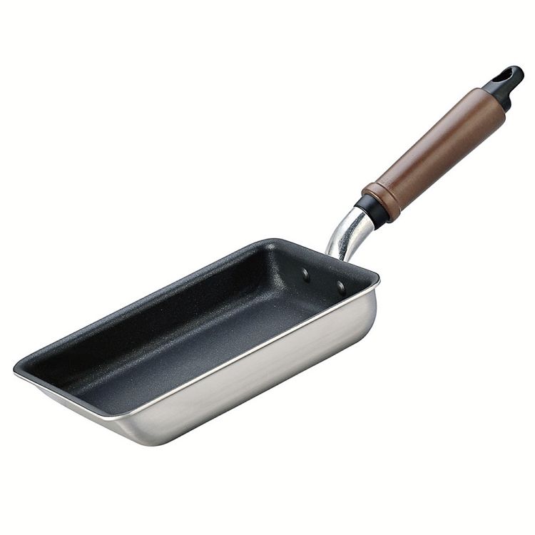 プラテアードEM IH玉子焼14×19cm A-2685フライパン こびりつかない 焦げ付かない 軽い IH 玉子焼 テフロン 日本製 北陸アルミニウム