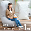 ビーンズMAX 補充用ビーズ 1000g ホワイト ビーンズMAX 補充ビーズ ビーズクッション用 ボリューム追加 1kg 詰め替え 日本製 ポリスチレンビーズ 調整用 中材|詳細画像