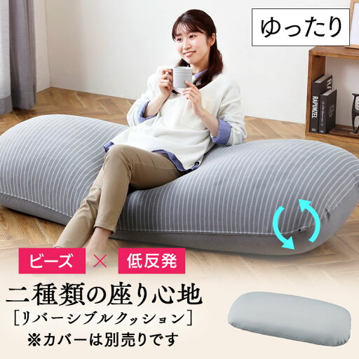 クッション ソファ リビング ビーズクッション リバーシブルビーズクッション本体 RBC-EUR-L グレー リバーシブル ビーズクッション 本体 単品 カバー別売 低反発ソファ フィット もっちり ゆったり 3P アイリスオーヤマ クッション ソファ リビング ビーズクッション リバーシブルビーズクッション本体 RBC-EUR-L グレー リバーシブル ビーズクッション 本体 単品 カバー別売 低反発ソファ フィット もっちり ゆったり 3P アイリスオーヤマ